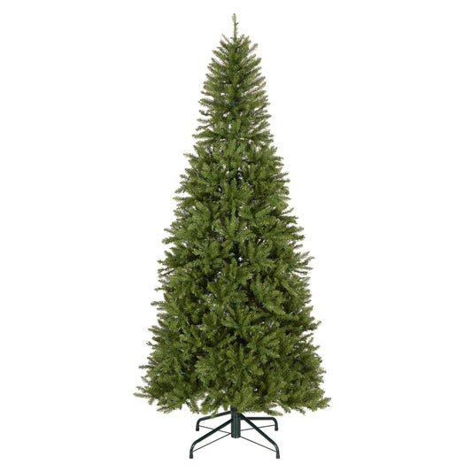 9 ft. Pre-Lit Dunhill Fir Slim Hinged Tree with Clear Lights, Plug-In