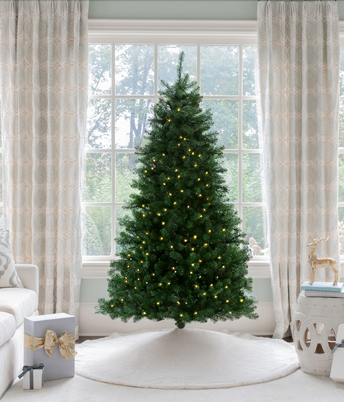9' Hancock Spruce Artificial Christmas Tree 750 Warm White LED Lights