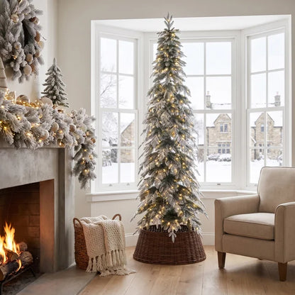 Hersi Frosted Pre-Lit Spruce Christmas Tree