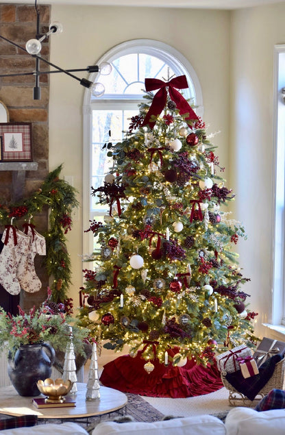 6.5' Silverpeak Fir™ Artificial Christmas Tree 2500 Lux LED Lights