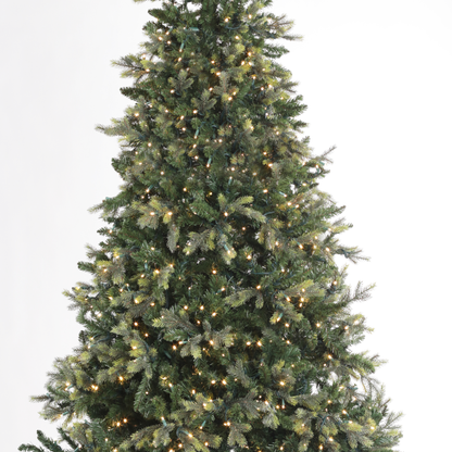 Hinged Artificial Christmas Tree, LED Lit, Warm White (3ft to 9ft)