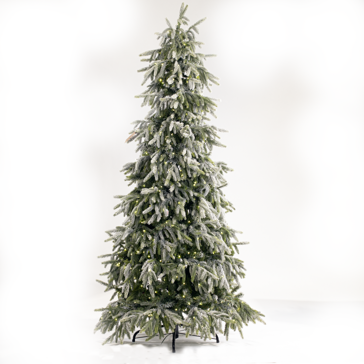Flocked Tyrol Pine Tree, LED Lit, 6.5'