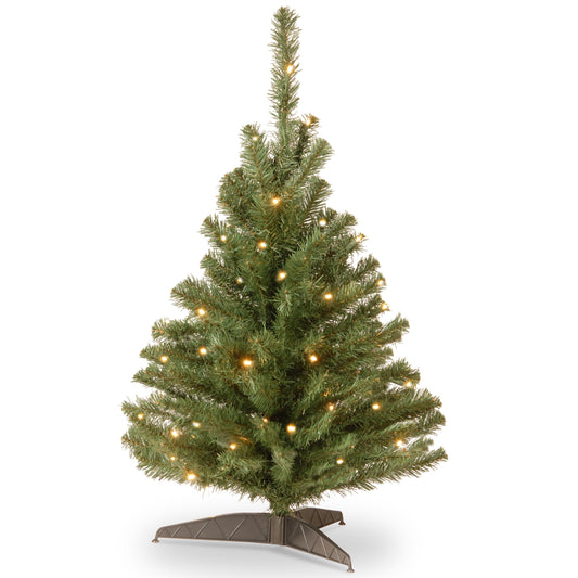 3 ft. Pre-Lit Kincaid Spruce Tree with Clear Lights, Plug-In