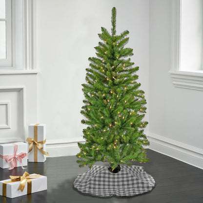 4.5 ft. Pre-Lit Kingswood Fir Pencil Tree with Clear Lights, Plug-In