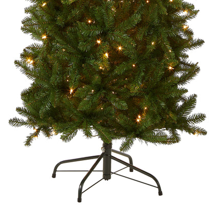 7.5 ft. Pre-Lit Kingswood Fir Pencil Tree with Clear LED Lights, Plug-In