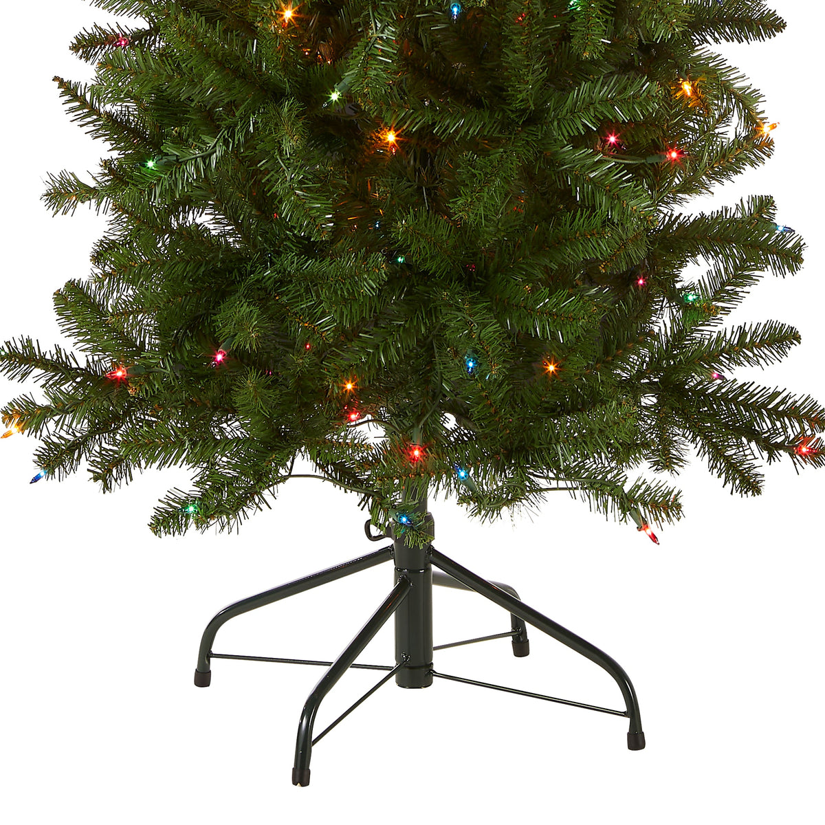 6.5 ft. Pre-Lit Kingswood Fir Pencil Tree with Multicolor LED Lights, Plug-In
