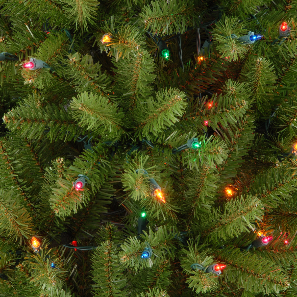 7.5 ft. Pre-Lit Kingswood Fir Pencil Tree with Multicolor Lights, Plug-In