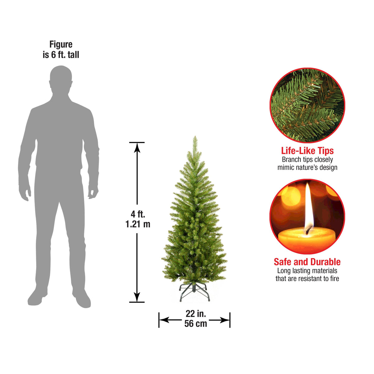 4 ft. Kingswood Fir Pencil Tree