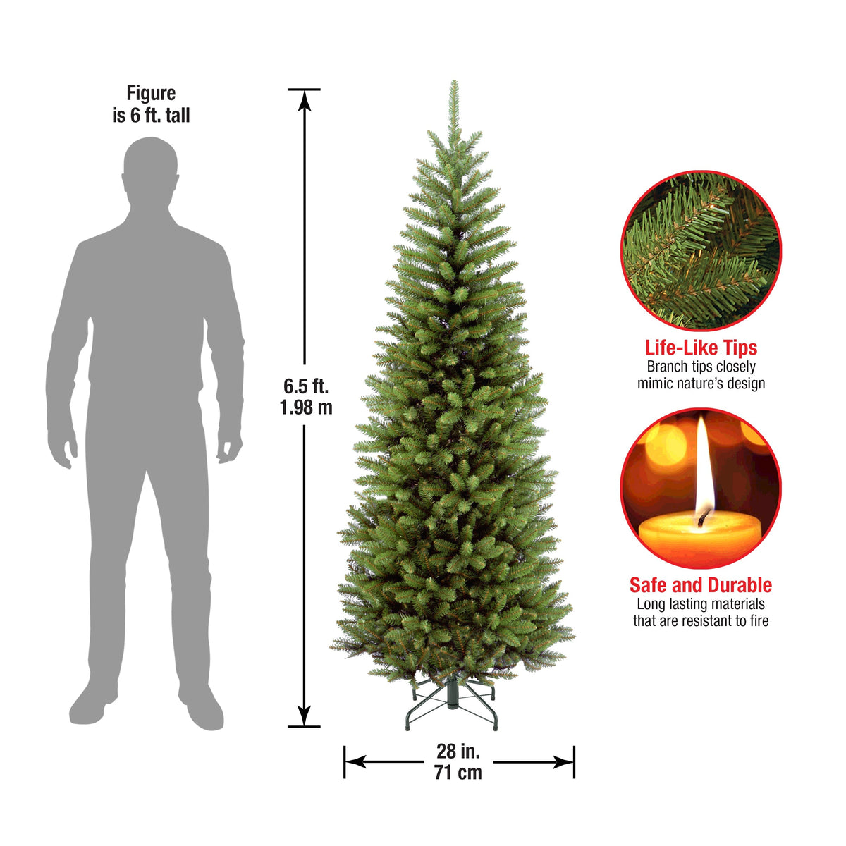 6.5 ft. Kingswood Fir Slim Tree