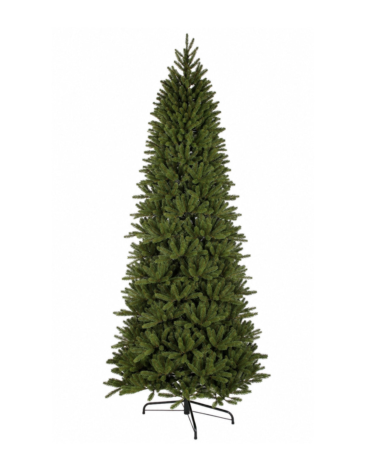 9' King Fraser Fir Slim Artificial Christmas Tree with 900 Warm White & Multi-Color LED Lights