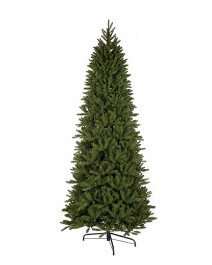 6.5' King Fraser Fir Slim Artificial Christmas Tree with 600 Warm White LED Lights