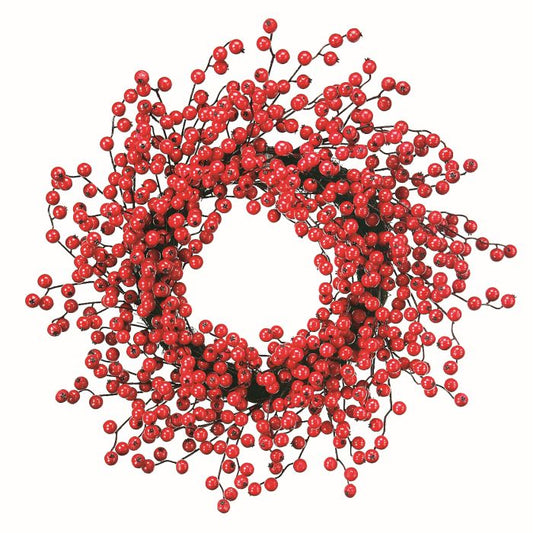 Waterproof DLX Berry Wreath, 24"