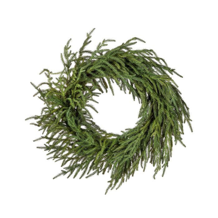 Just Cut Norfolk Pine Wreath, 24"