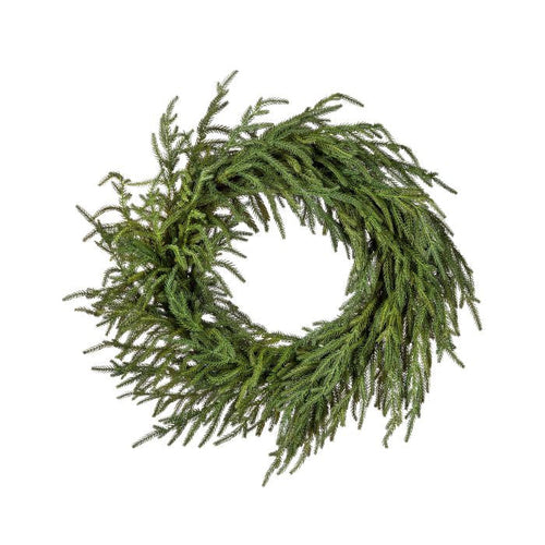 Just Cut Norfolk Pine Wreath, 24"