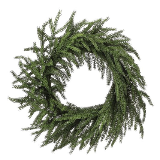 Real Touch Forest Norfolk Pine Wreath, 28"