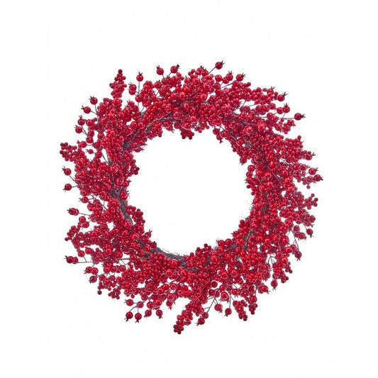 WP Berry Wreath, 24" (Red)