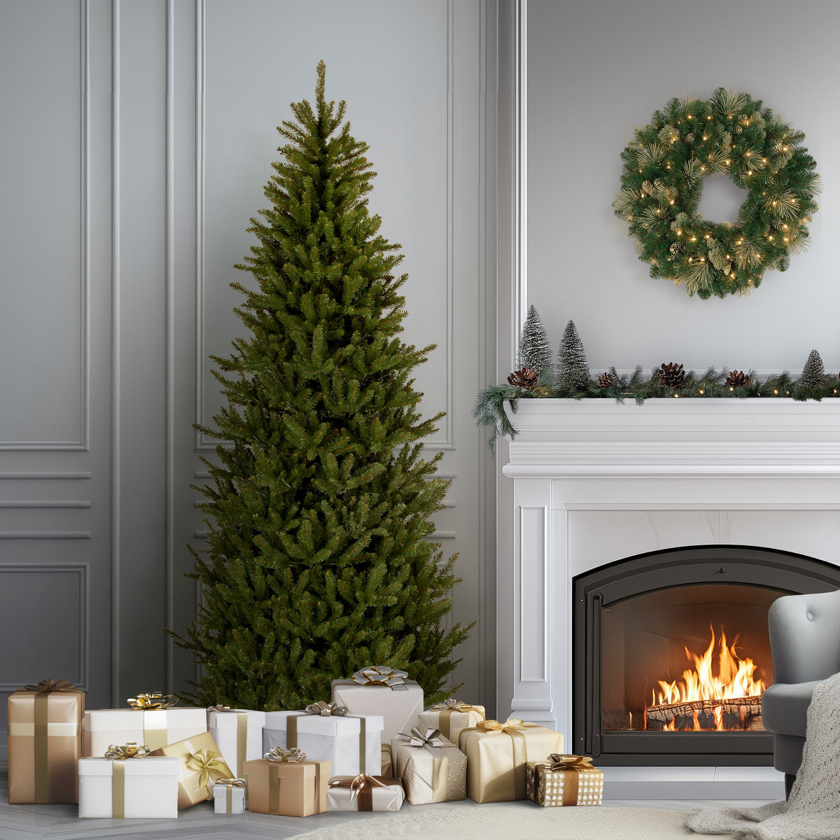 7.5 ft. Natural Fraser Fir Slim Tree