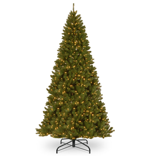 10 ft. Pre-Lit North Valley Spruce Tree  with Clear Lights, Plug-In