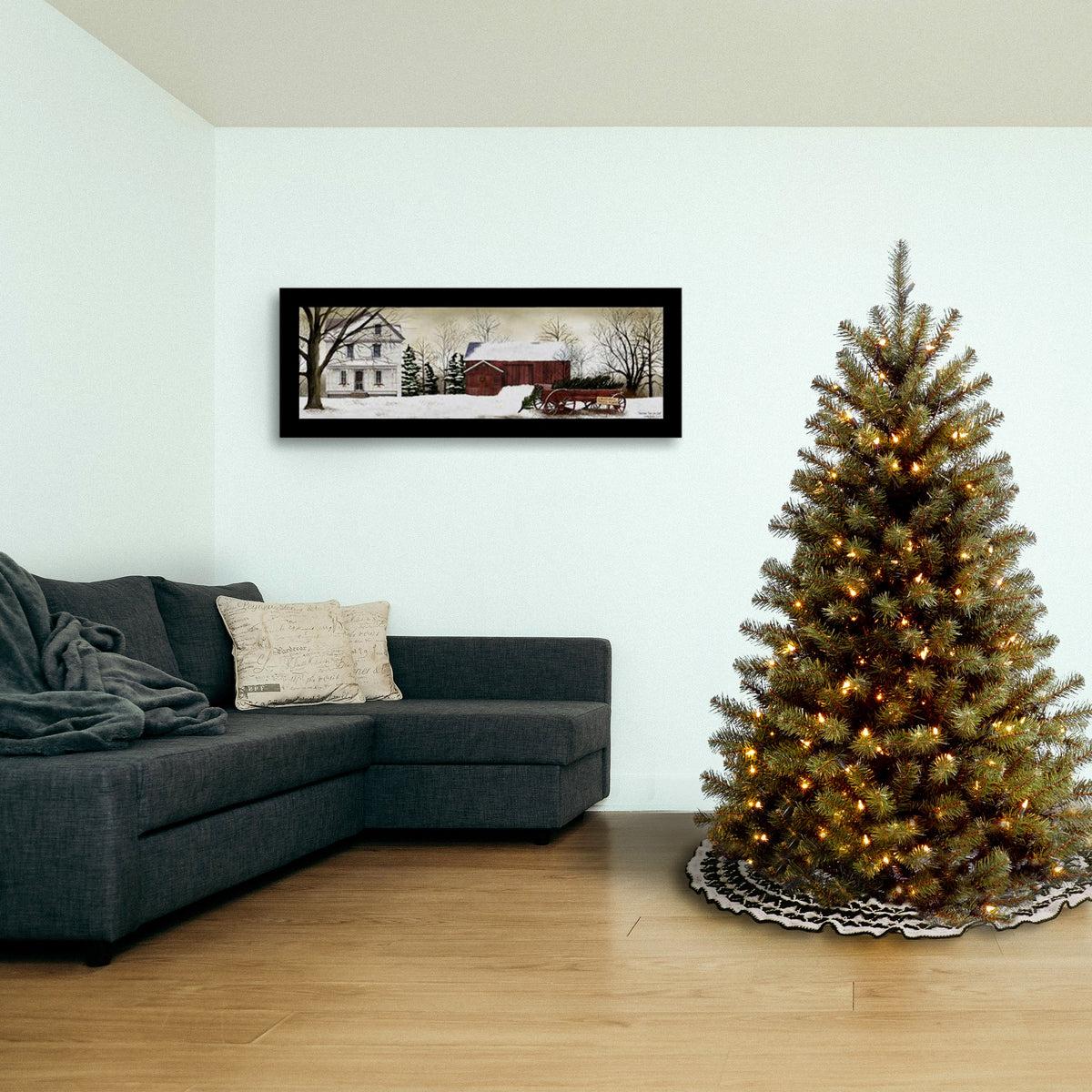 5 ft. Pre-Lit North Valley Spruce Tree with Clear LED Lights, Plug-In