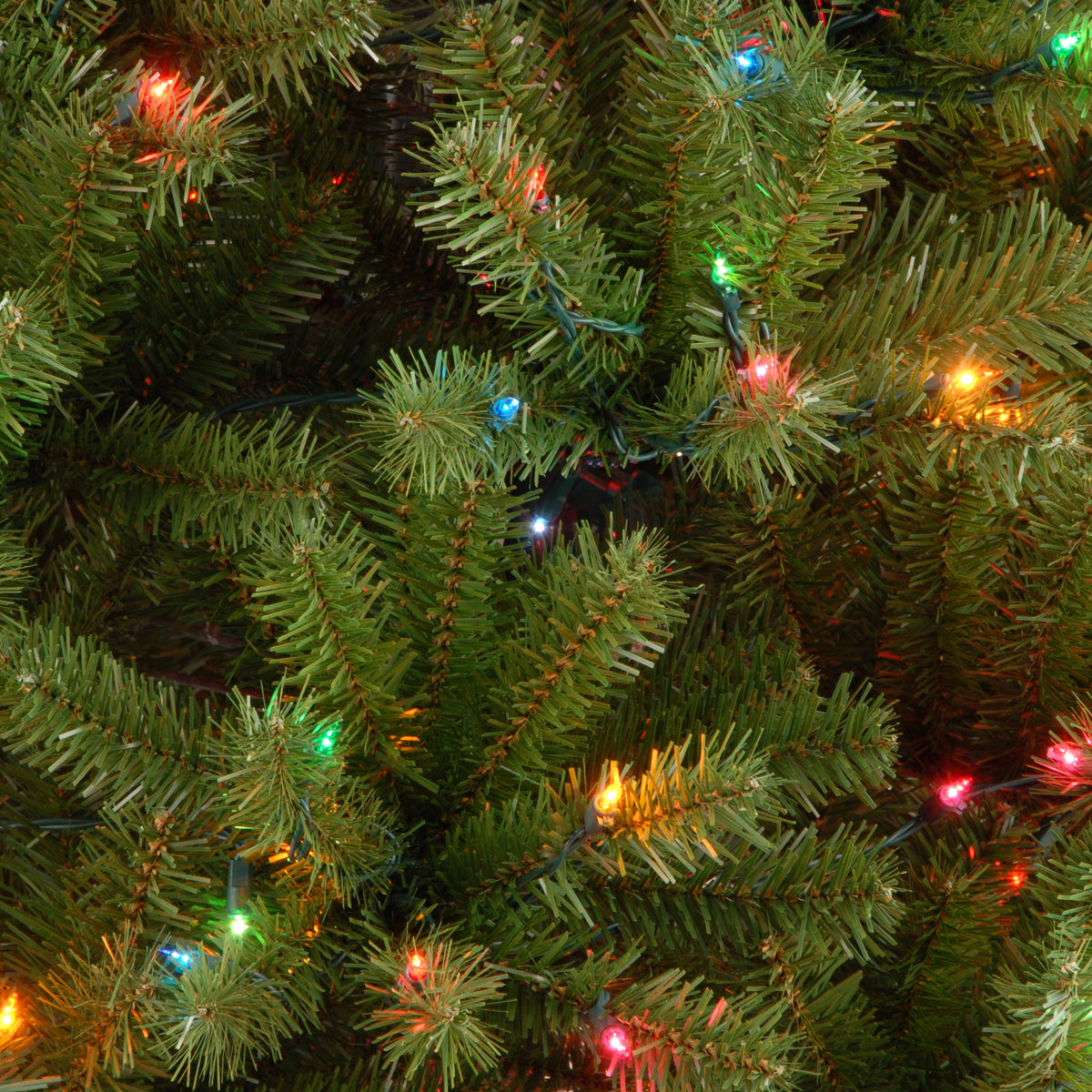 7 ft. Pre-Lit North Valley Spruce Tree with Multicolor Lights, Plug-In