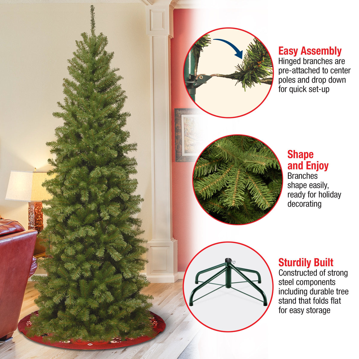6 ft. North Valley Spruce Pencil Slim Tree