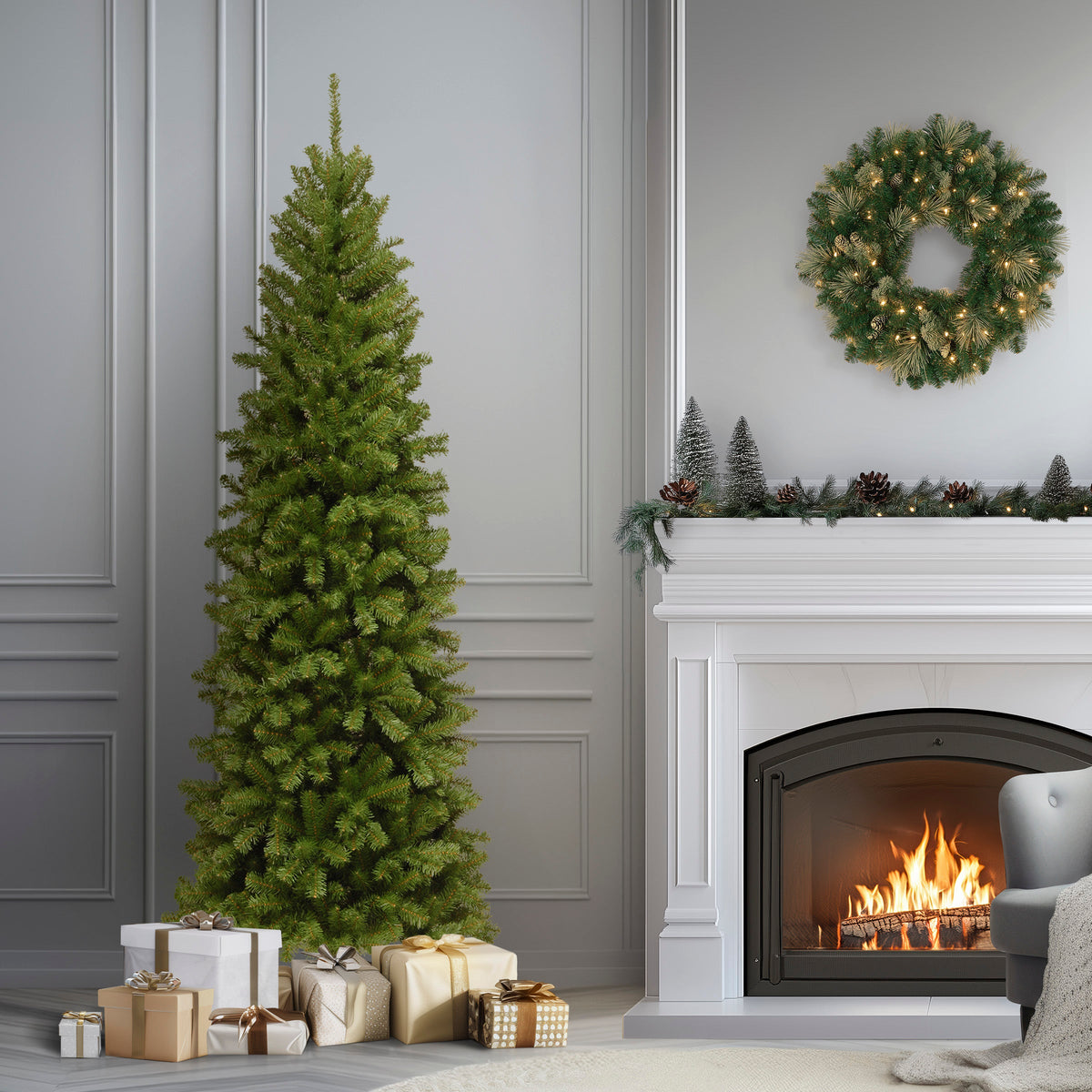 7 ft. North Valley Spruce Pencil Slim Tree