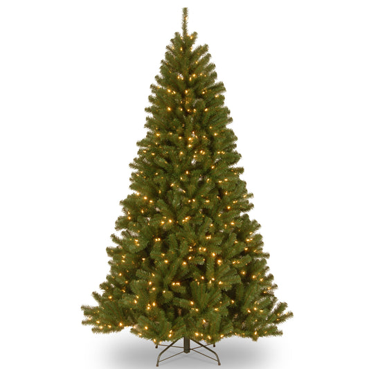 9 ft. Pre-Lit North Valley Spruce Tree with  PowerConnect Dual Color LED Lights, Plug-In