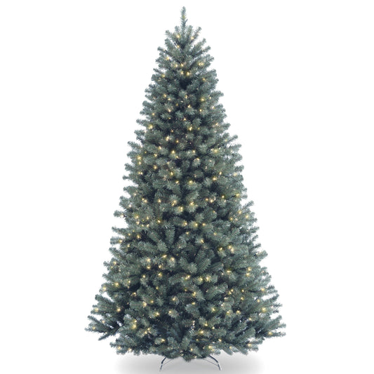 6.5 ft. Pre-Lit North Valley Spruce Blue Tree with Clear Lights, Plug-In