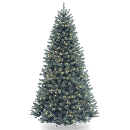 7.5 ft. Pre-Lit North Valley Spruce Blue Tree with Clear Lights, Plug-In