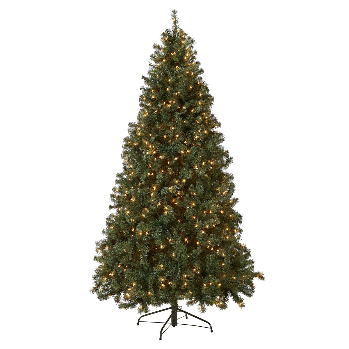 7.5 ft. Pre-Lit North Valley Spruce Blue Tree with Clear Lights, Plug-In