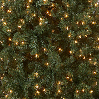 7.5 ft. Pre-Lit North Valley Spruce Blue Tree with Clear Lights, Plug-In