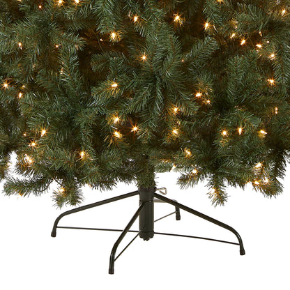7.5 ft. Pre-Lit North Valley Spruce Blue Tree with Clear Lights, Plug-In
