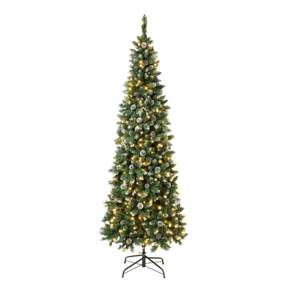 7.5 ft. Pre-Lit Oakley Hills Slim Tree with LED Lights, Plug-In
