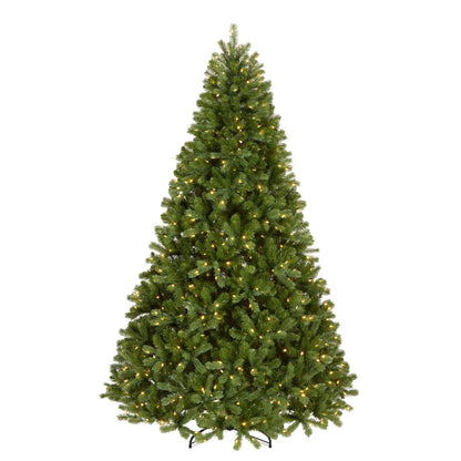 10 ft. Pre-Lit Downswept Douglas Fir Hinged Tree with Dual Color LED Lights, Plug-In