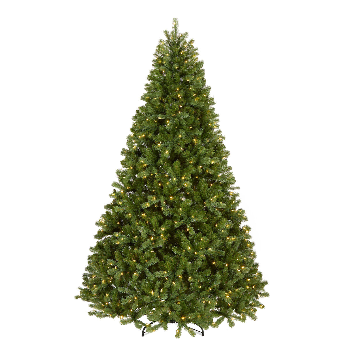 10 ft. Pre-Lit Downswept Douglas Fir Hinged Tree with PowerConnect Dual Color LED Lights