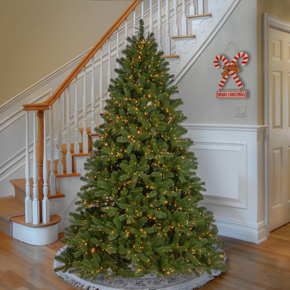 7.5 ft. Pre-Lit Downswept Douglas Fir Tree with Dual Color LED Cosmic Lights, Plug-In