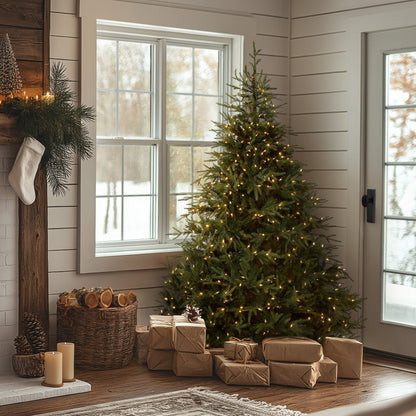6 ft. Pre-Lit Fraser Grande with Dual Color LED Lights, Plug-In