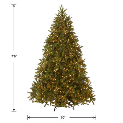 7.5 ft. Pre-Lit Jersey Fraser Fir Tree with Clear Lights, Plug-In