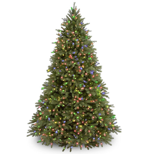 6.5 ft. Pre-Lit Jersey Fraser Fir Tree with Multicolor Lights, Plug-In
