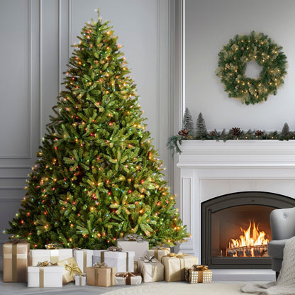 7.5 ft. Pre-Lit Jersey Fraser Fir Tree with Multicolor Lights