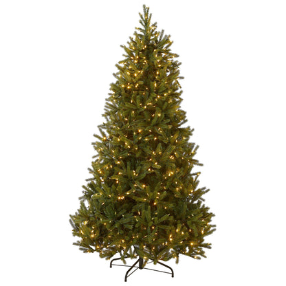 6.5 ft. Pre-Lit Jersey Fraser Fir Medium Tree with Dual Color LED Lights, Plug-In