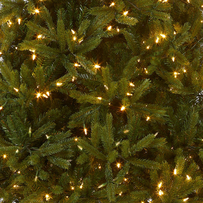 7.5 ft. Pre-Lit Jersey Fraser Fir Medium Tree with Dual Color LED Lights, Plug-In