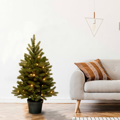 3 ft. Pre-Lit Jersey Fraser Fir Tree with Warm White LED Lights