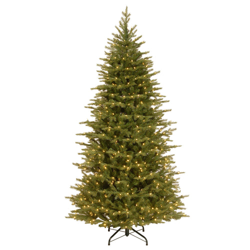 7.5 ft. Pre-Lit Nordic Spruce Slim Tree with Clear Lights, Plug-In