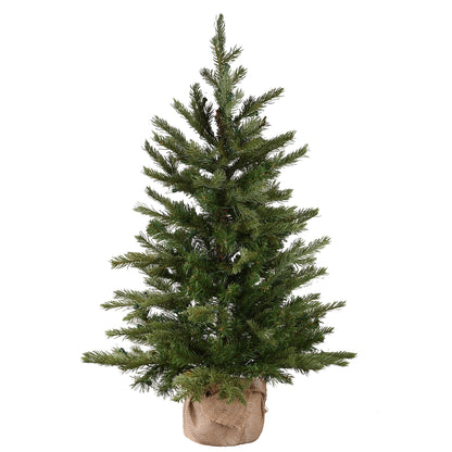 3 ft. Pre-Lit Nordic Spruce Tree with Clear Lights, Plug-In