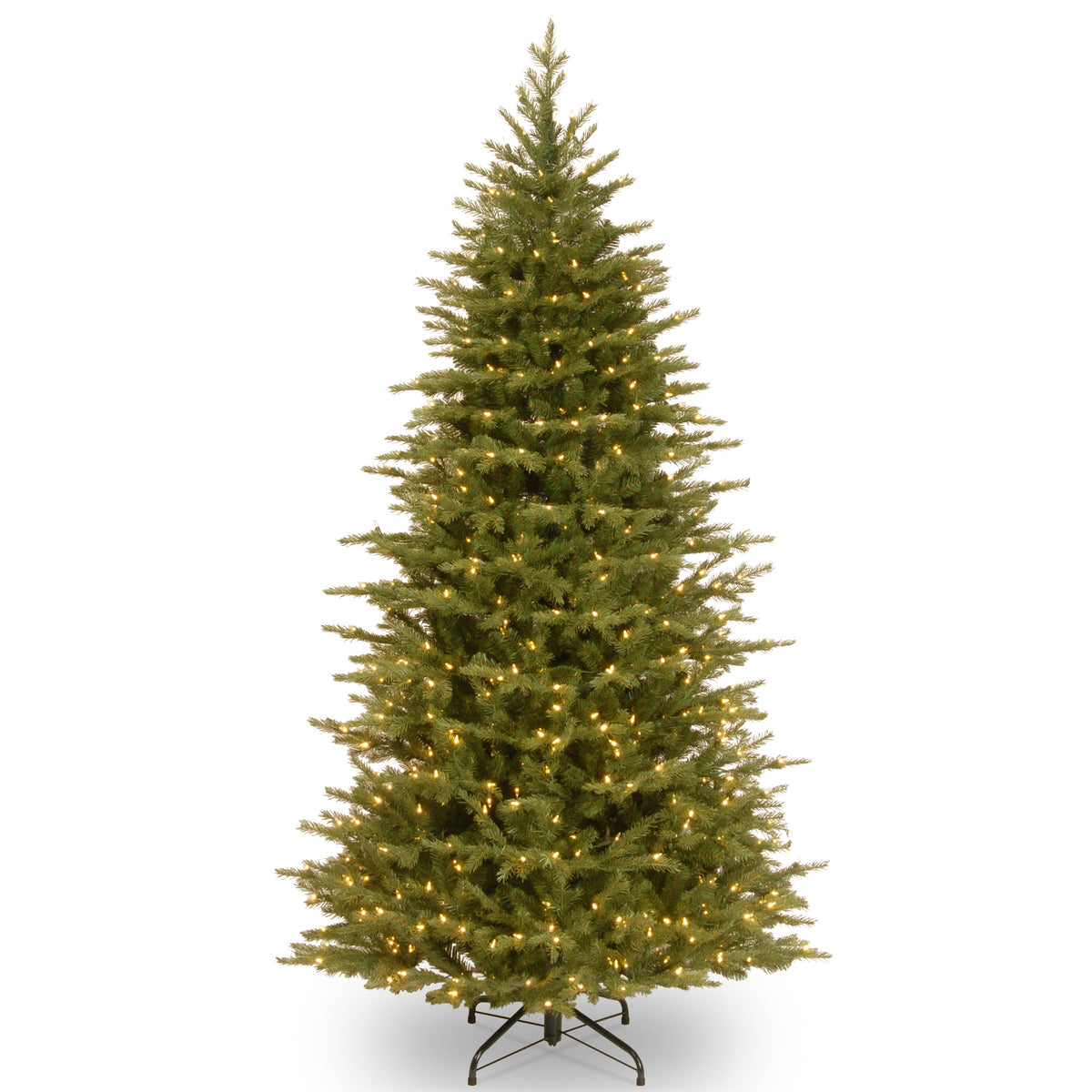 7.5 ft. Pre-Lit Nordic Spruce Slim Tree with Dual Color LED Lights, Plug-In