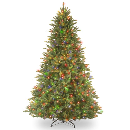 7.5 ft. Pre-Lit Tiffany Fir Tree with Dual Color LED Lights, Plug-In