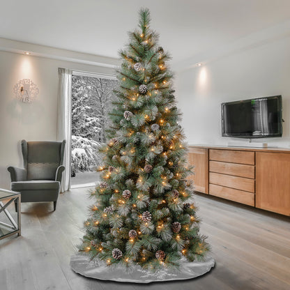 6 ft. Pre-Lit Perry Mixed Pine Tree with Clear Lights, Plug-In