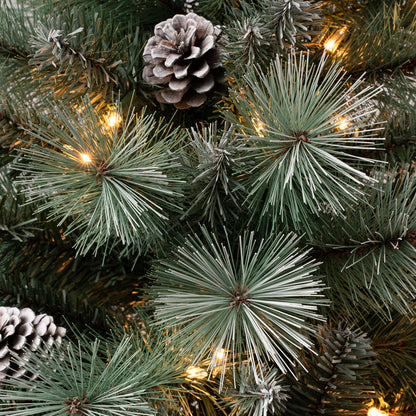 6 ft. Pre-Lit Perry Mixed Pine Tree with Clear Lights, Plug-In