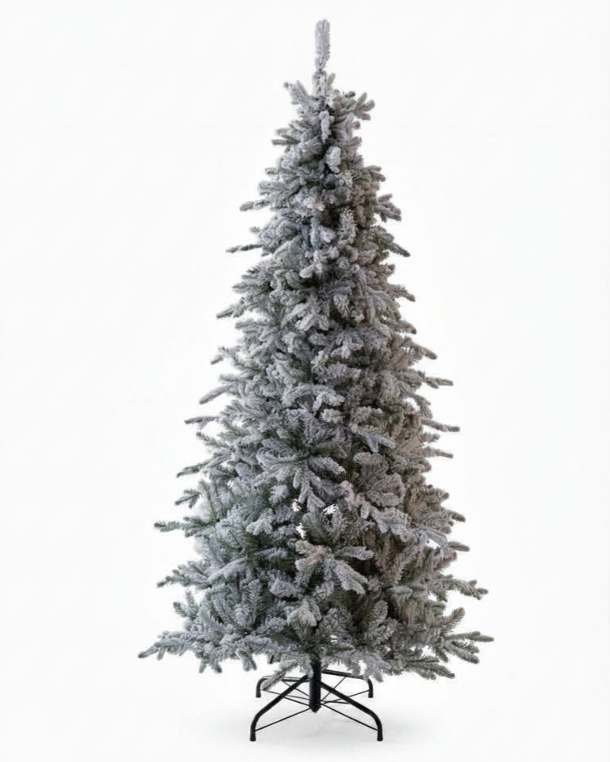 6.5' Queen Flock® Slim Artificial Christmas Tree With 500 Warm White LED Lights